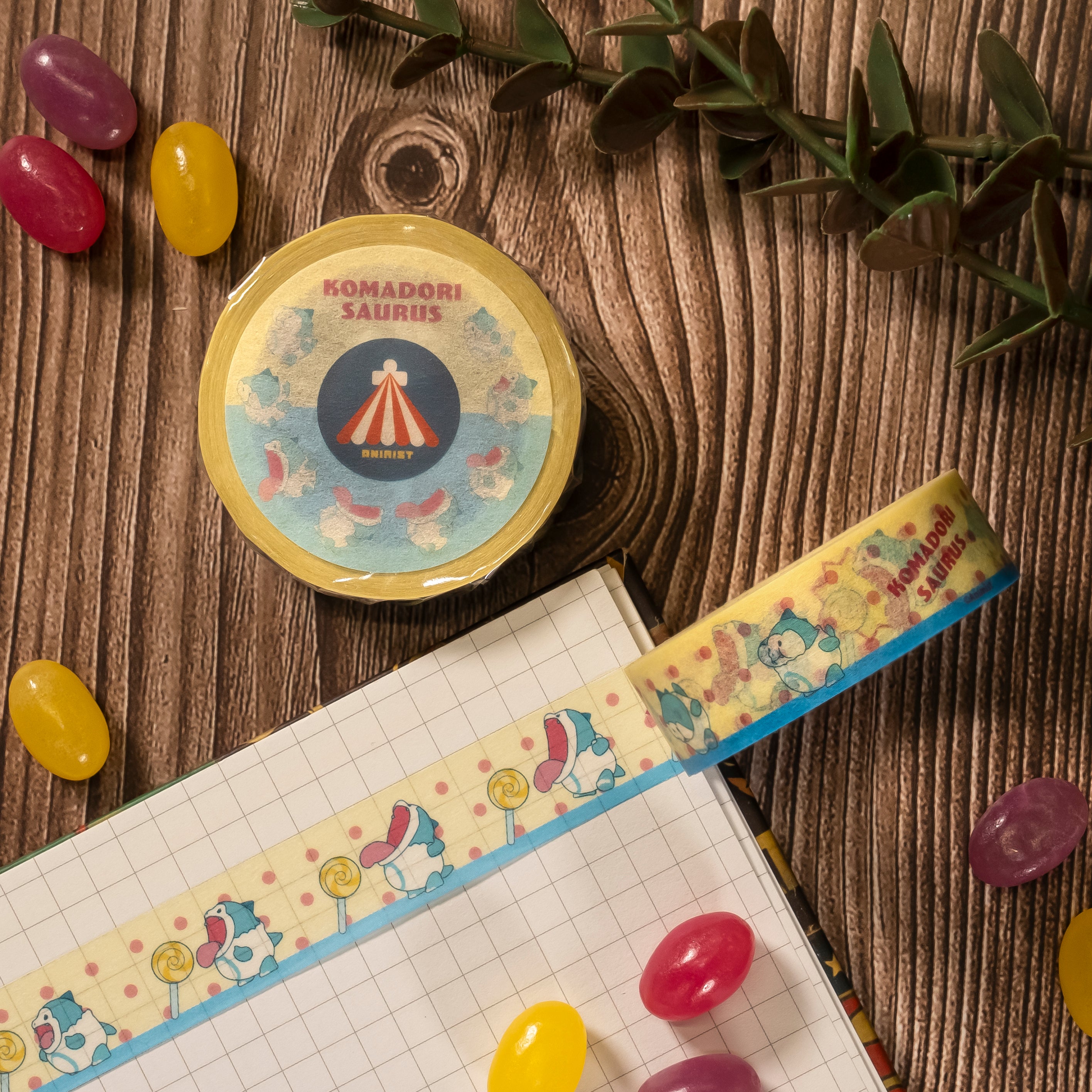 Animist "KOMADORISAURUS" Masking tape