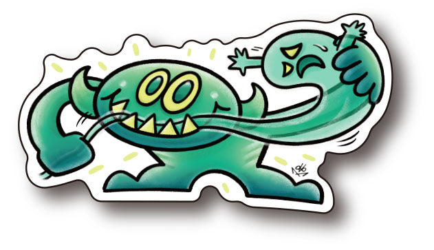 GABULIEN Die-Cut Sticker B: Ghost Gabu-kun
