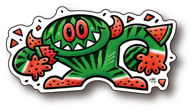GABULIEN Die-Cut Sticker C: Watermelon Gabu-kun