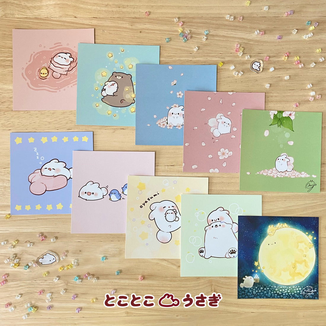 Square Cards (Set of 10)