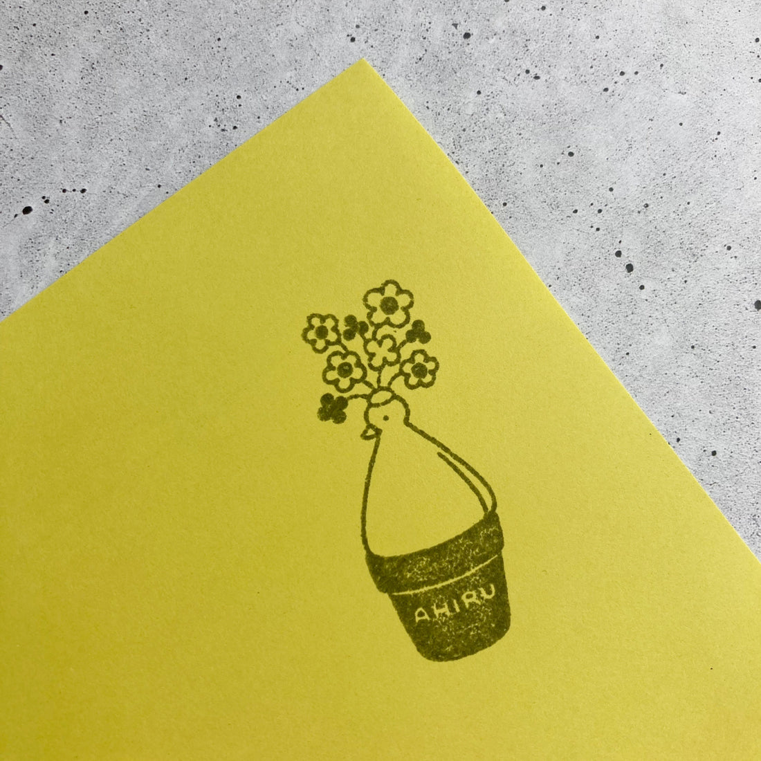 Rubber Stamp Flower【AHIRU LIFE.】