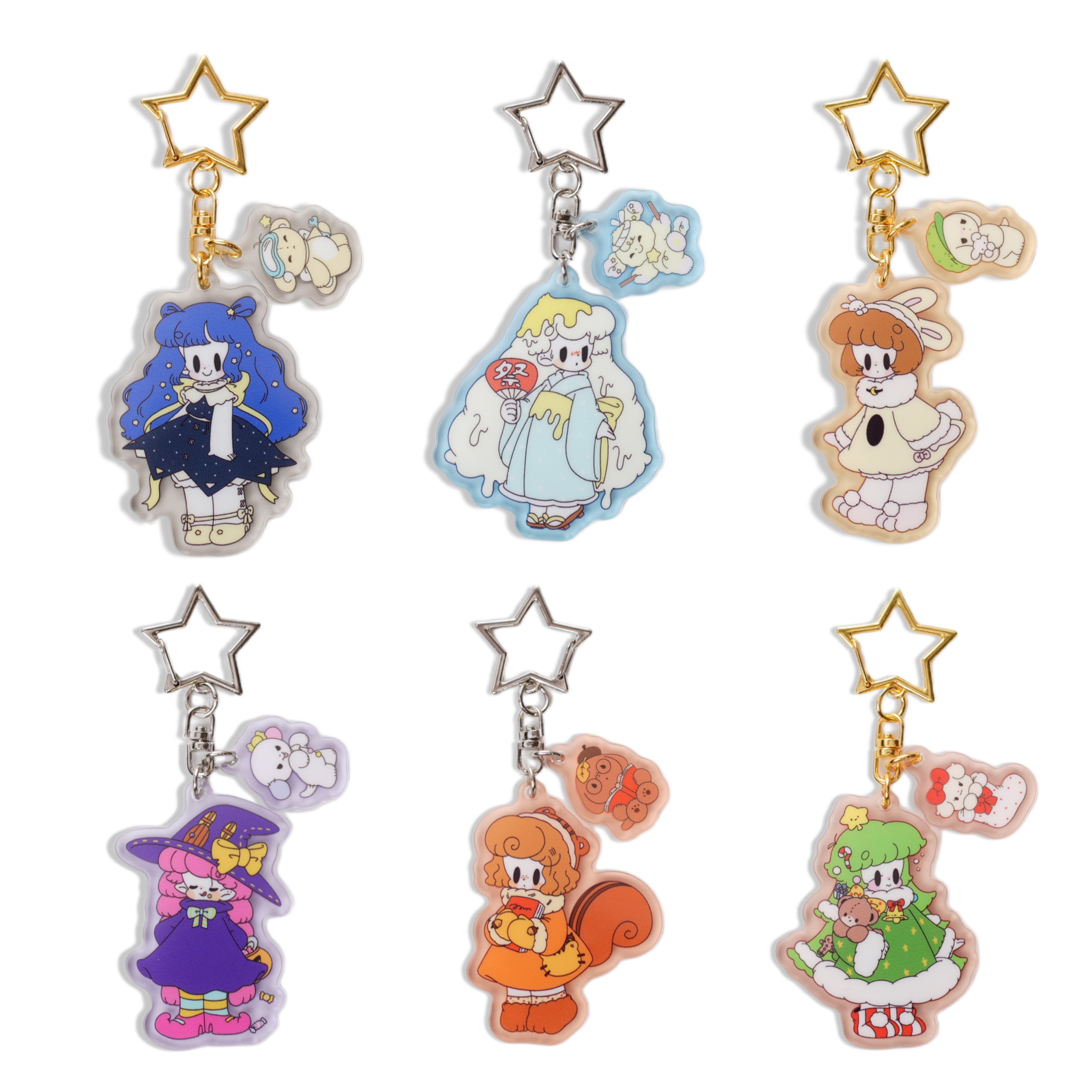 Potekko & Chocokko Birthday Acrylic Keychain -Hayashi Uki-