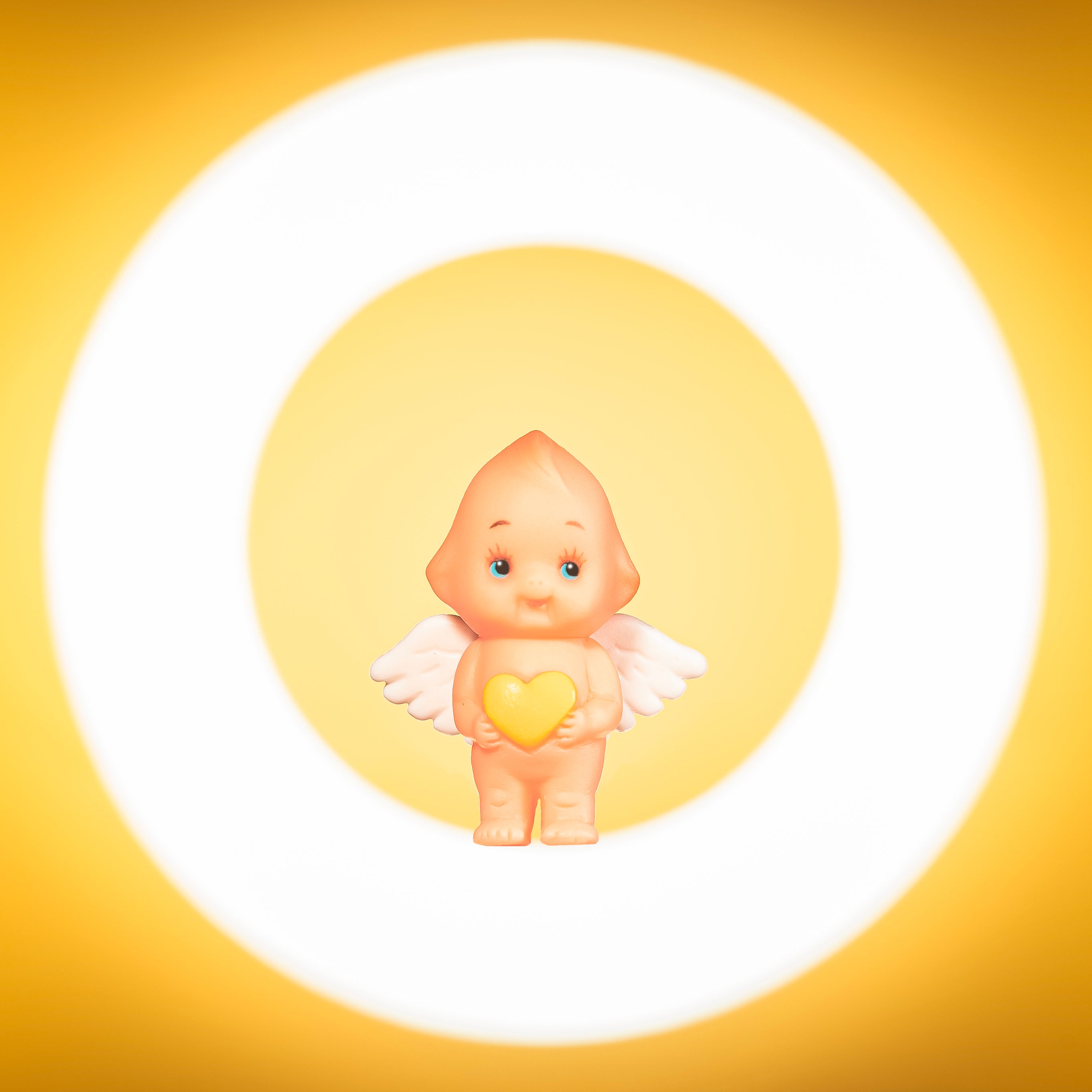 3.5cm Heart Obitsu Kewpie Doll (Yellow)