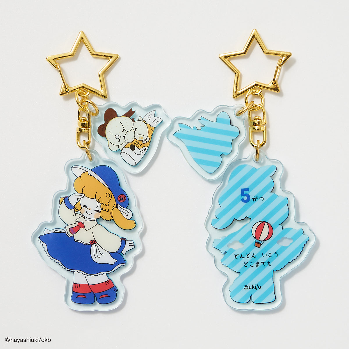 Potekko and Chocokko double acrylic keychain -Potekko&