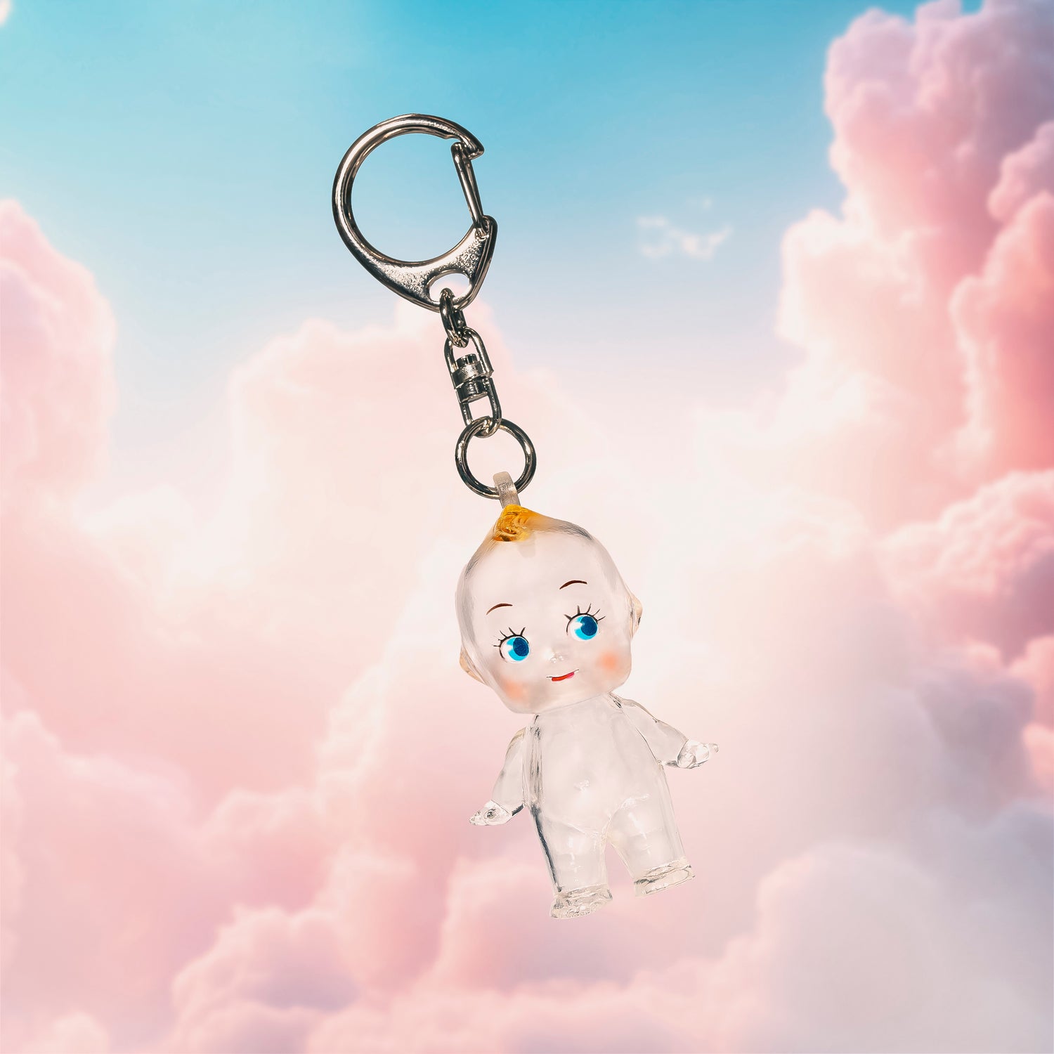 5cm Clear Obitsu Kewpie Doll with Key Ring