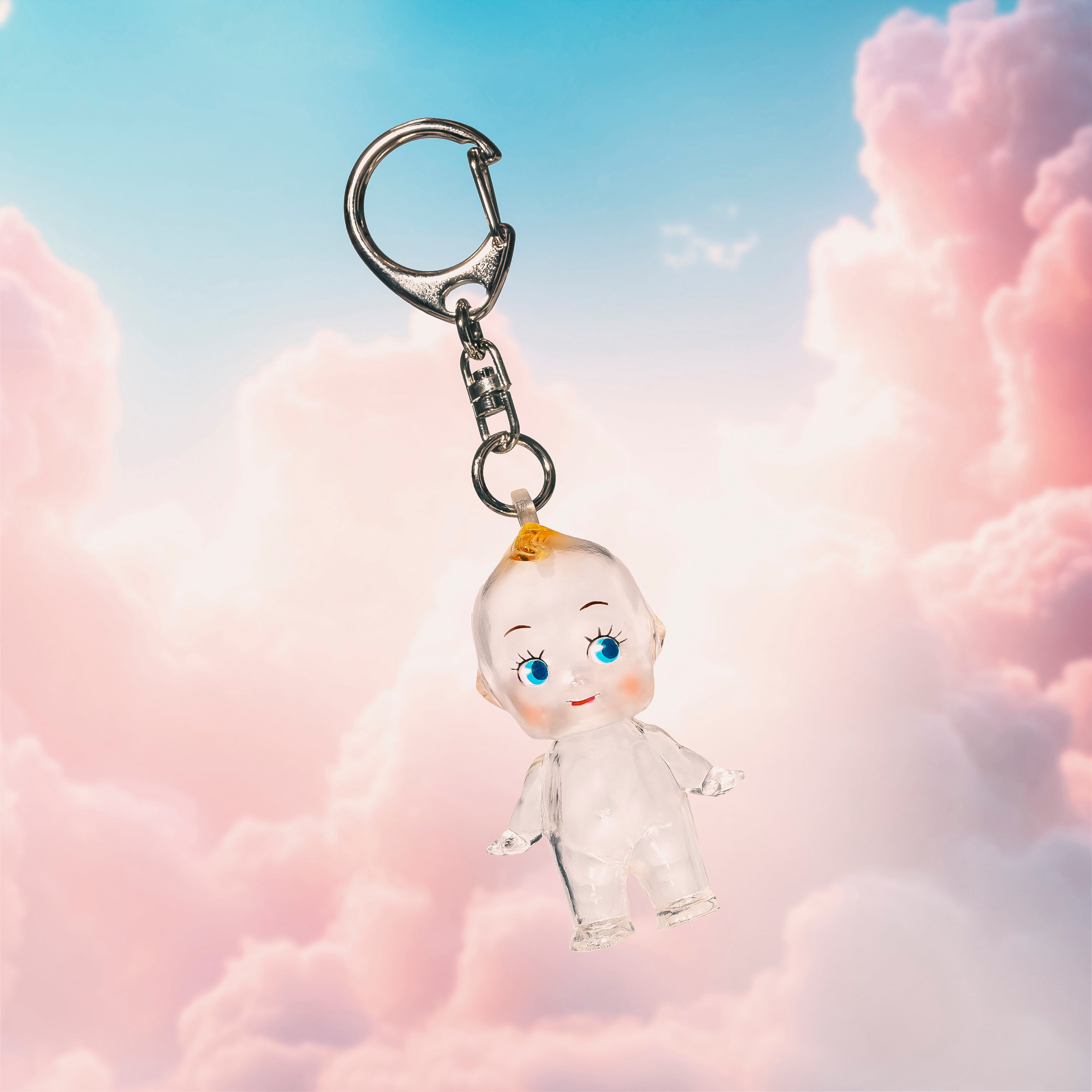 5cm Clear Obitsu Kewpie Doll with Key Ring