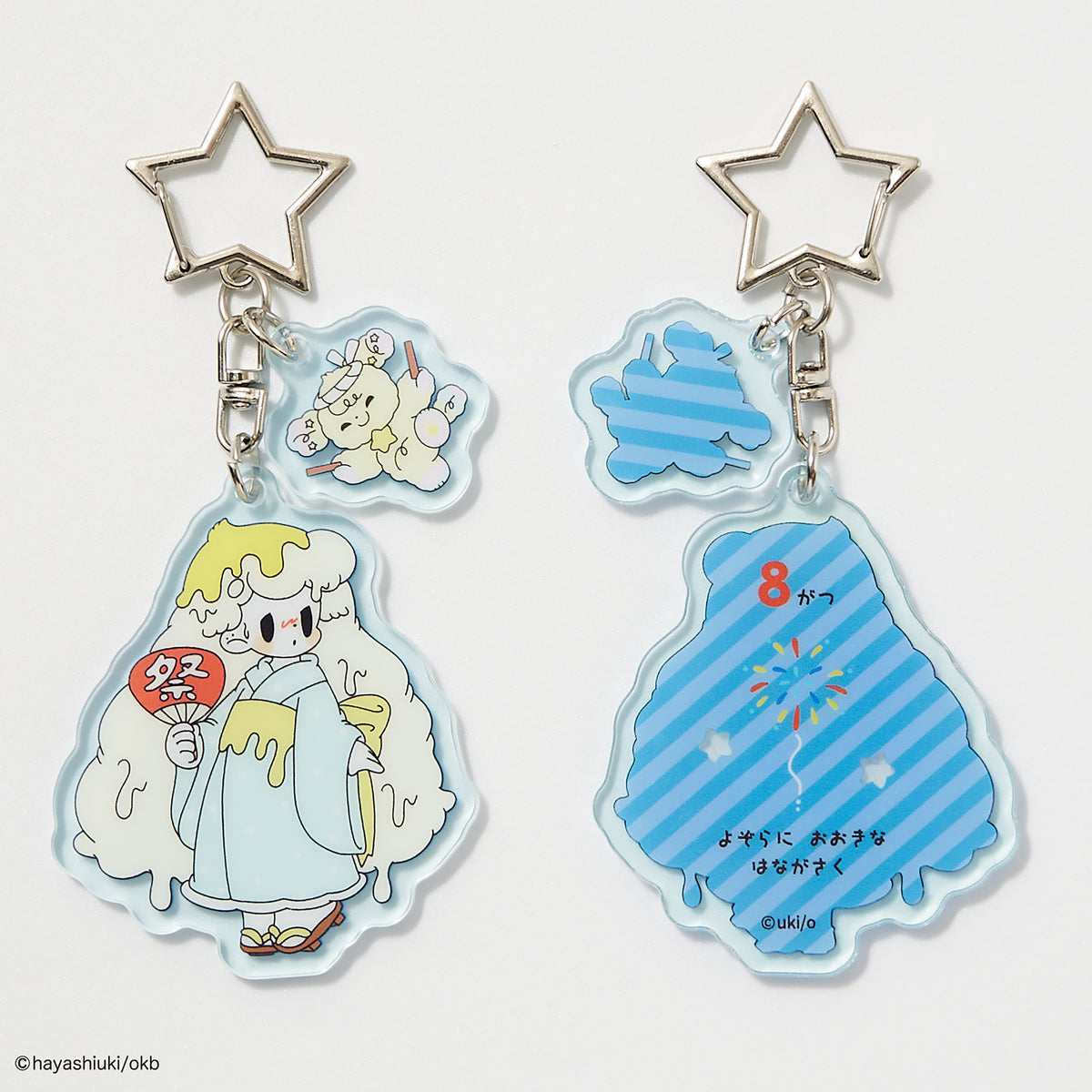 Potekko and Chocokko double acrylic keychain -Potekko&