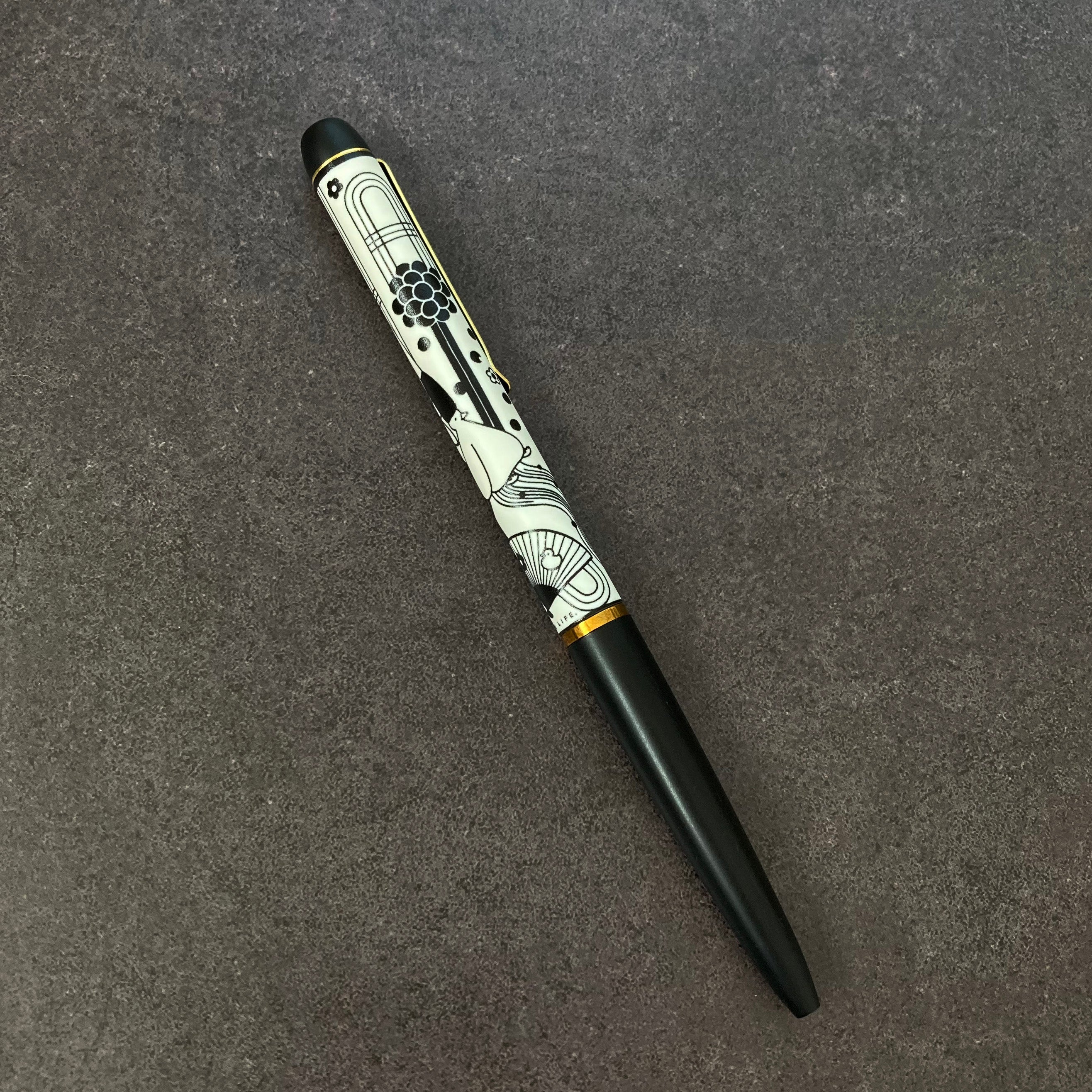 箔プリントしおりボールペンセット