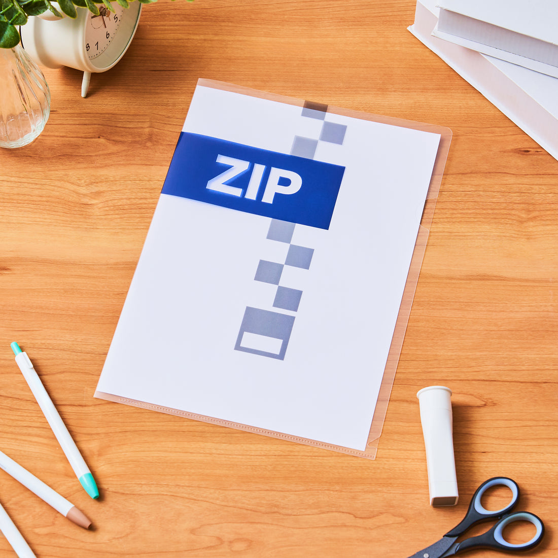 Sekino A4 Clear File (ZIP Ver.)