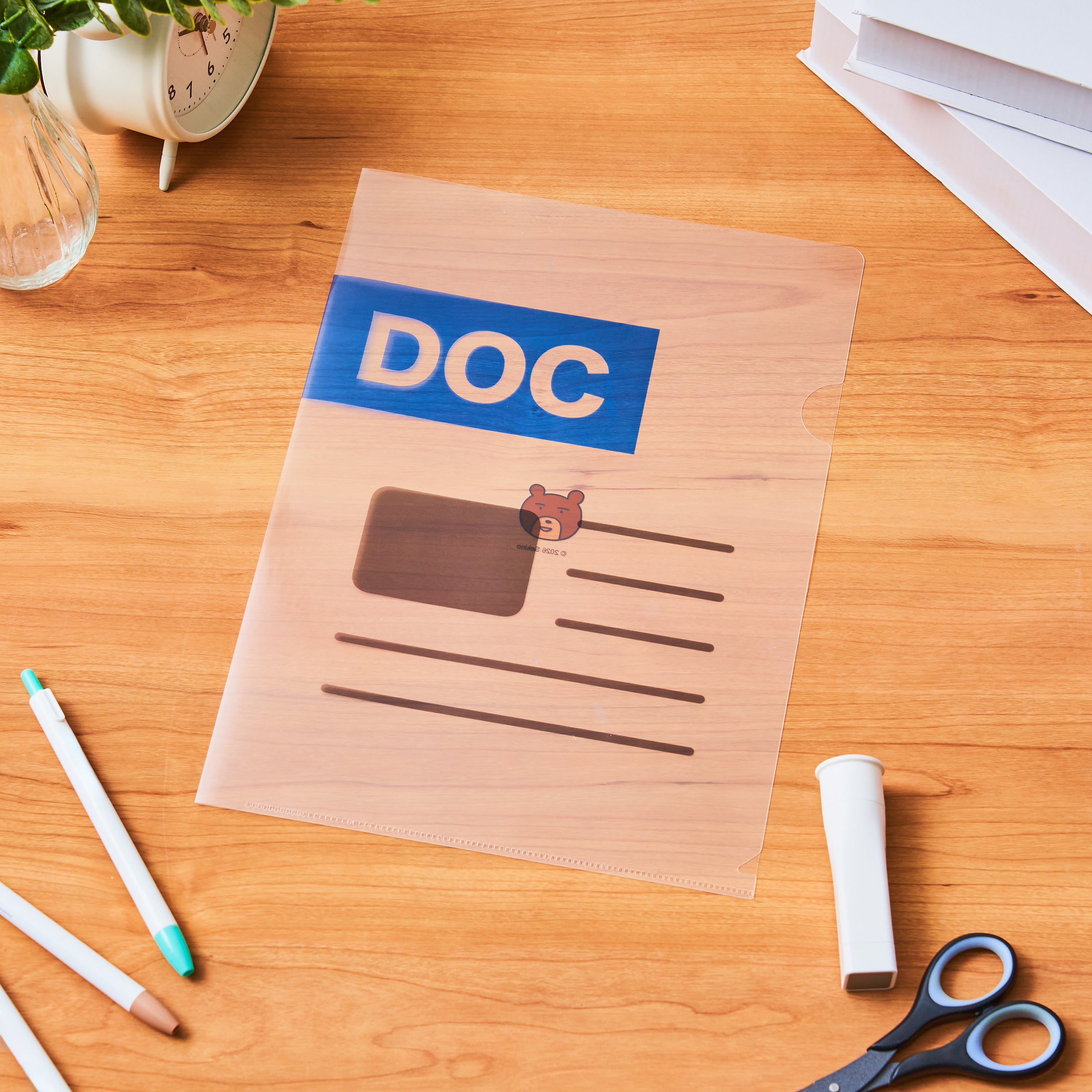 Sekino A4 Clear File (DOC Ver.)