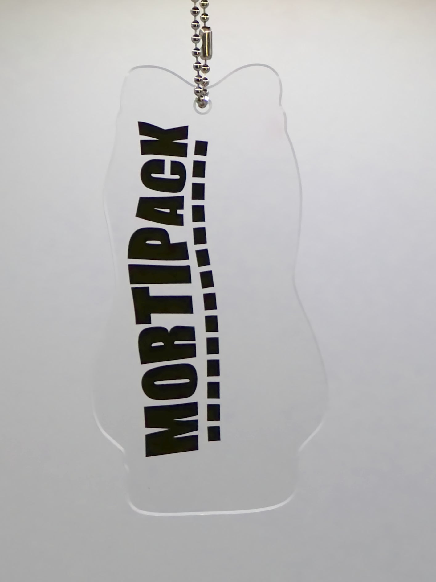 Acrylic Keychain with Character Printed with Black Zipper