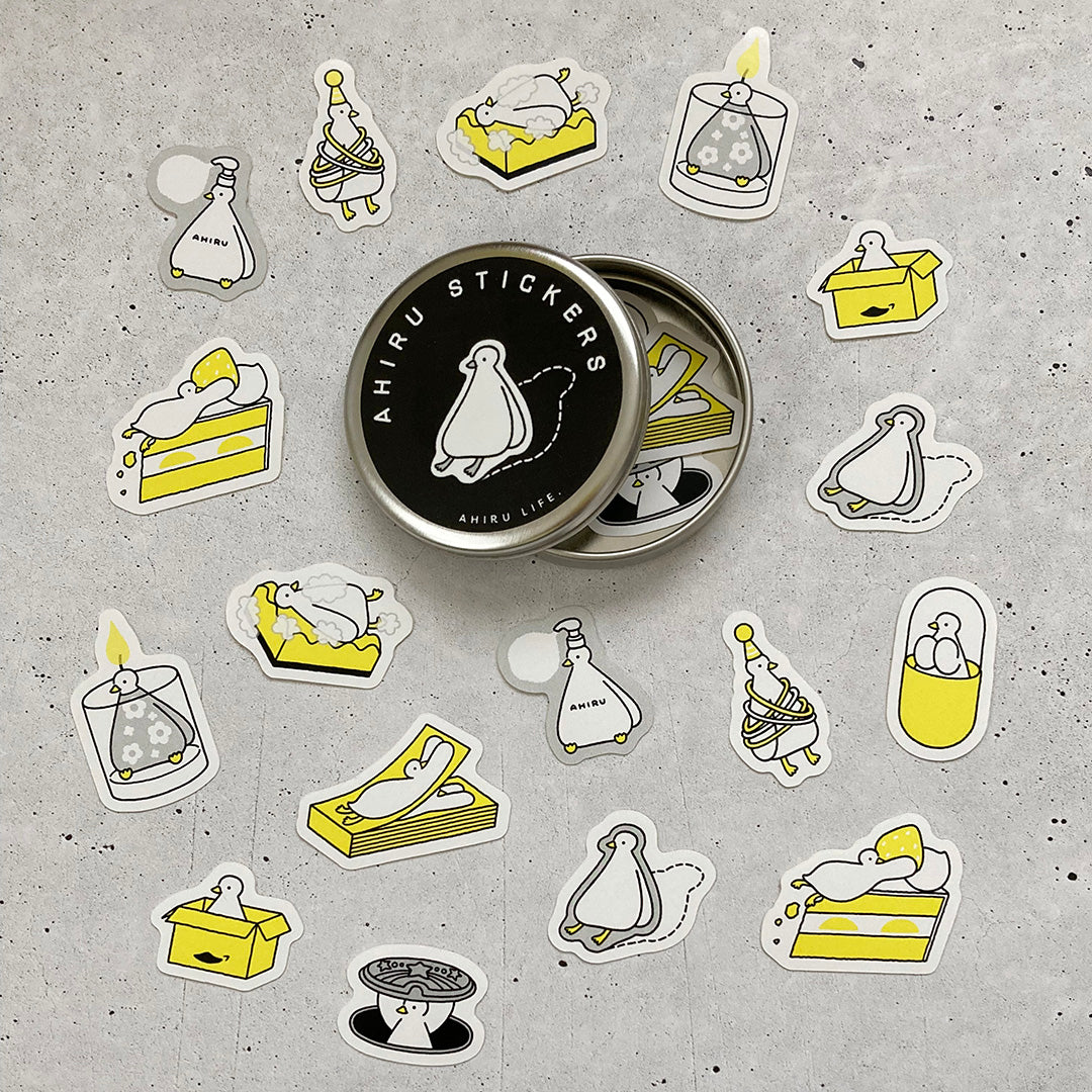 Flake Sticker Tin (20 pieces)【AHIRU LIFE.】