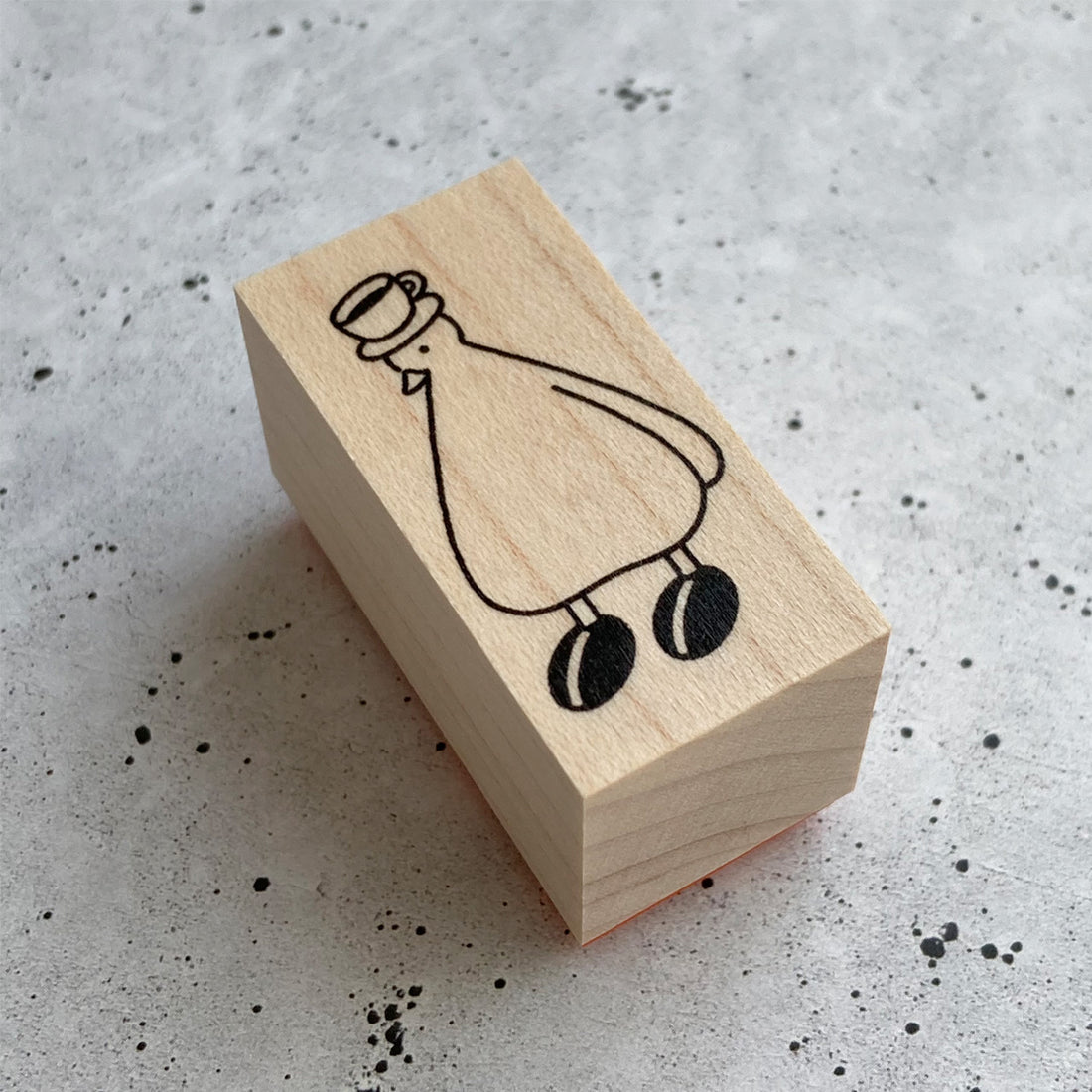 Rubber Stamp Coffee Bean Shoes【AHIRU LIFE.】