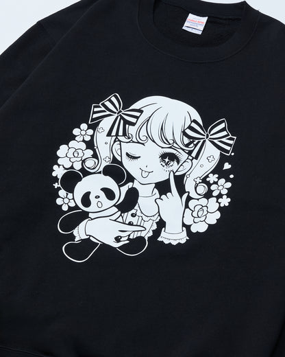 [omakeboshi] Sweatshirt –Black