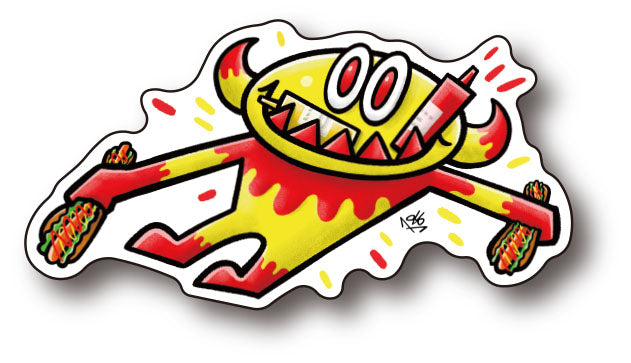 GABULIEN Die-Cut Sticker D: Mustard &amp; Ketchup Gabu-kun