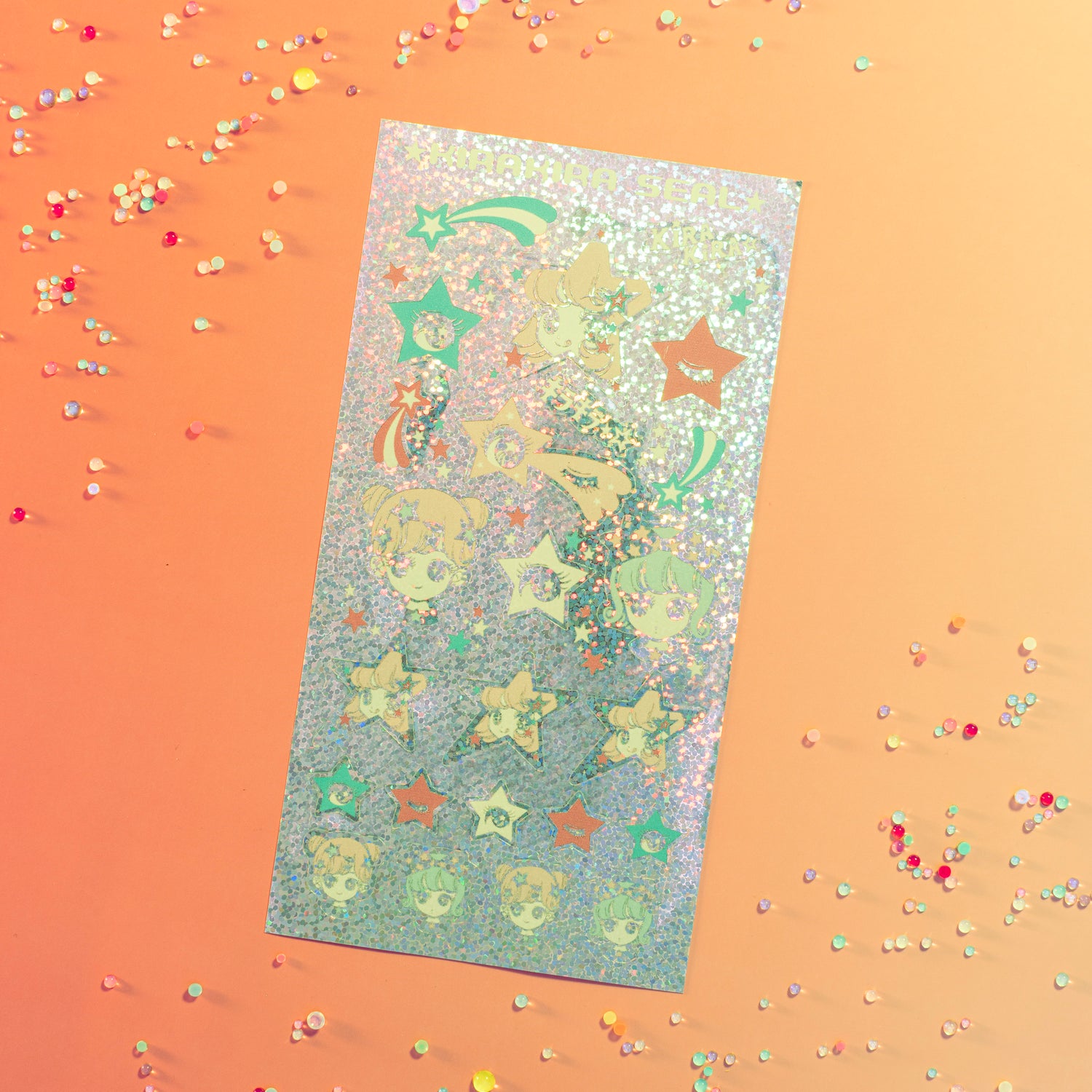 Silver Sparkle Stickers[omakeboshi]