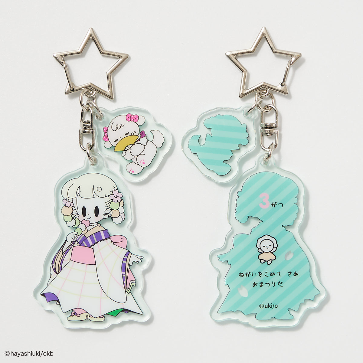 Potekko and Chocokko double acrylic keychain -Potekko&