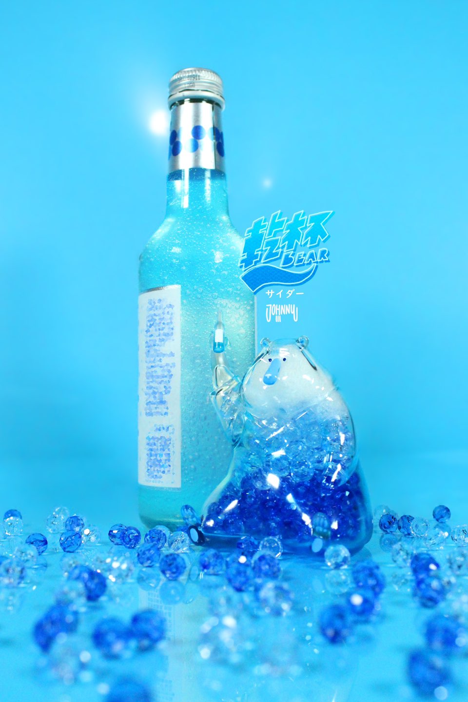 【Design Festa event-exclusive products】Cheers to Mount Fuji! Soda Bear