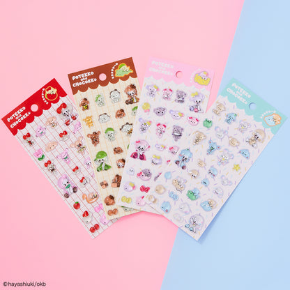 Potekko &amp; Chocokko "Uru-Tsuya Seal" (3D Glossy Stickers) - Hayashi Uki -