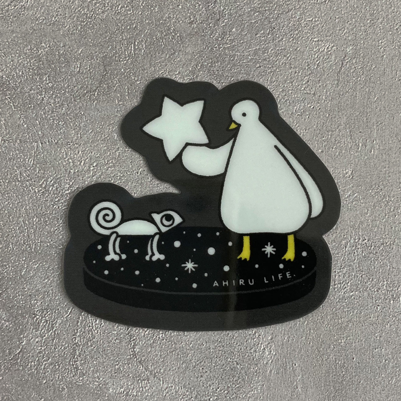 Glow-in-the-Dark Sticker “Duck and Chameleon”