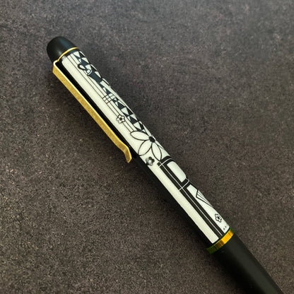 箔プリントしおりボールペンセット