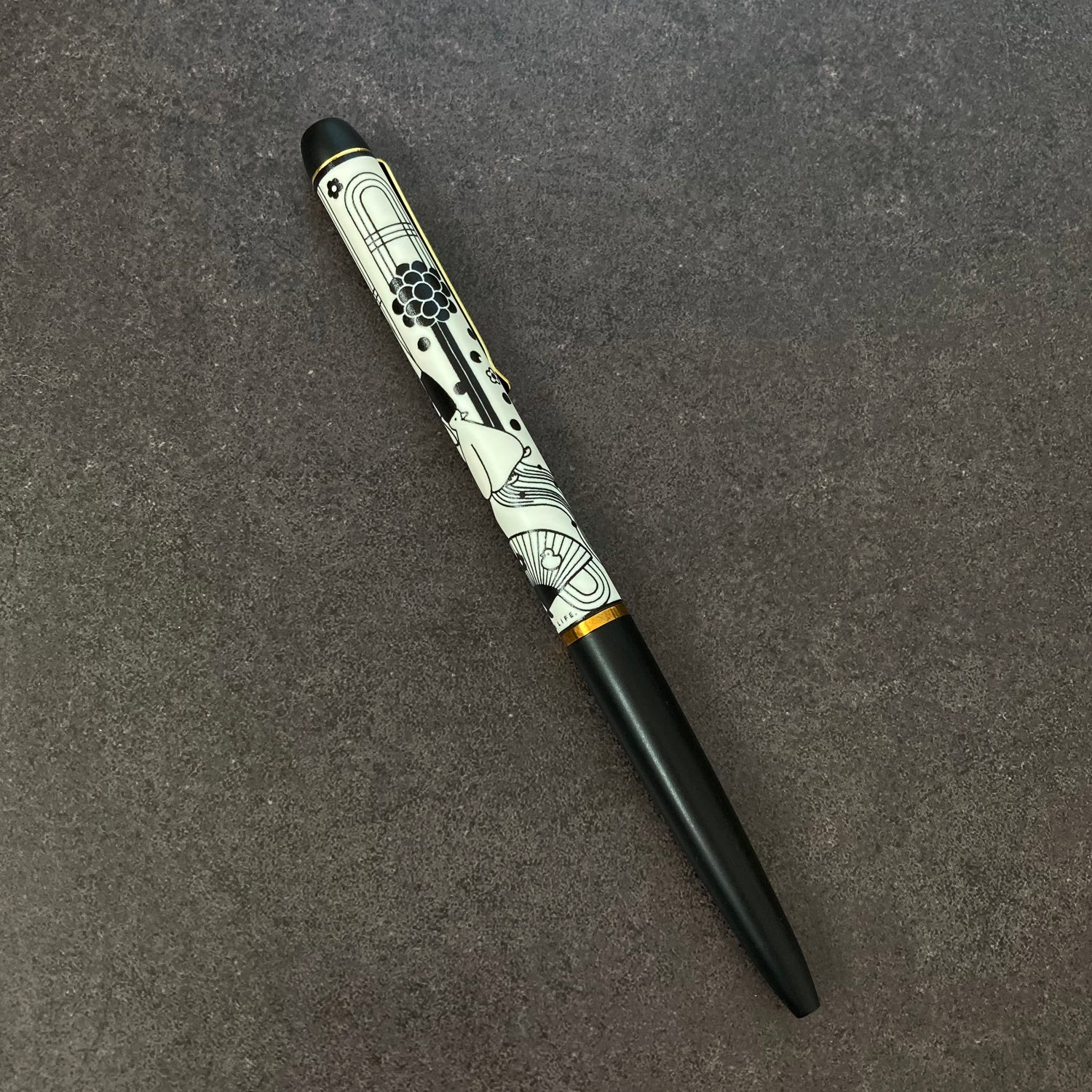 箔プリントしおりボールペンセット