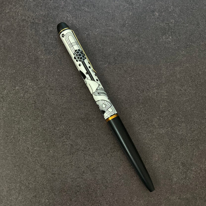 箔プリントしおりボールペンセット