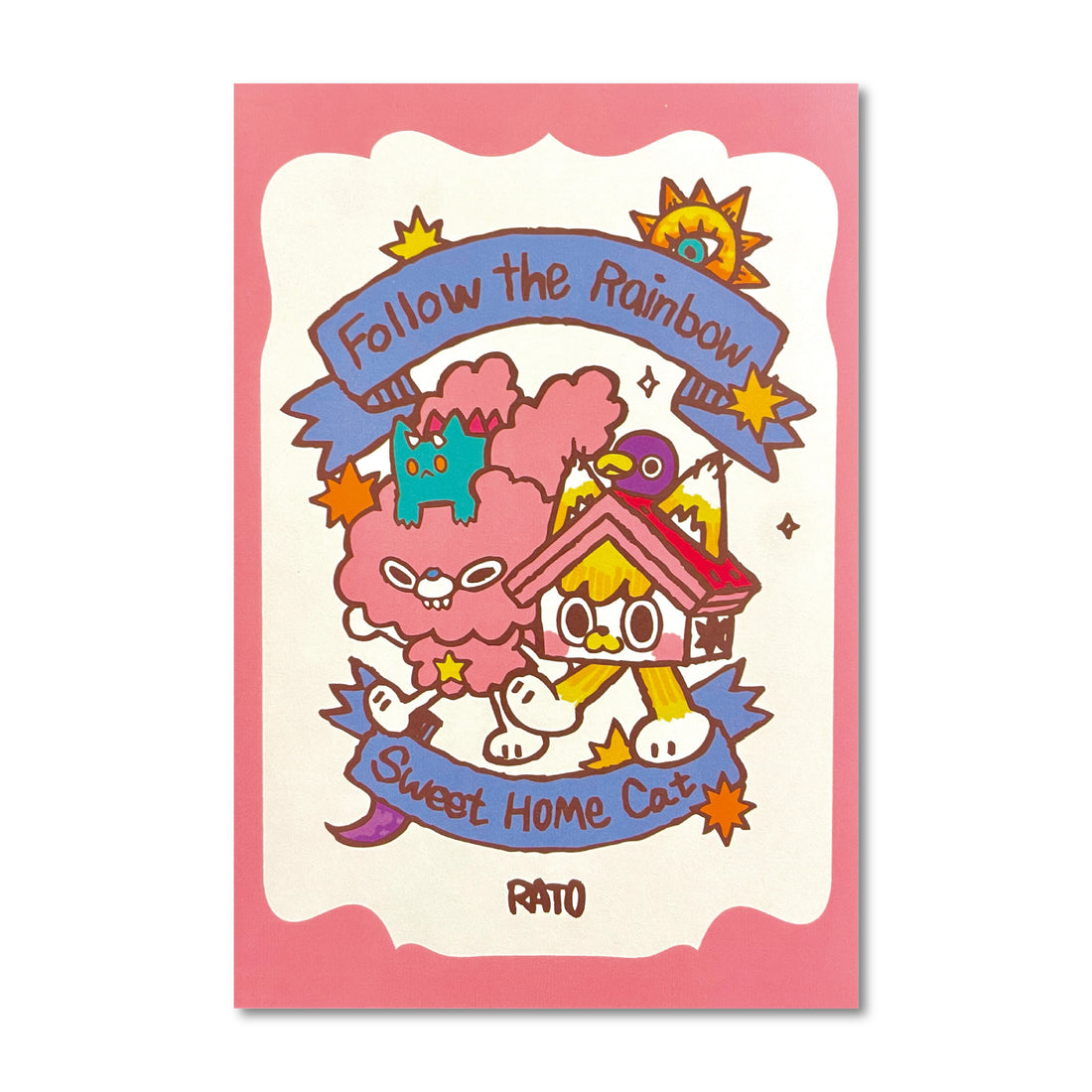 Follow the rainbow Postcard