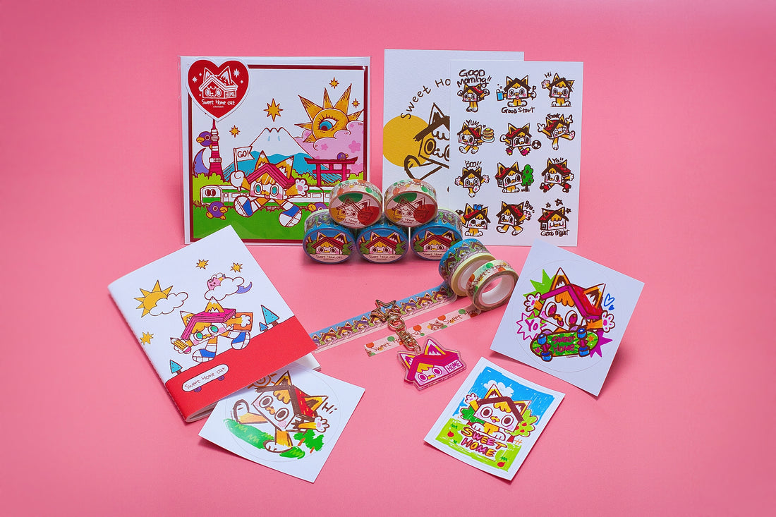 Sweet home cat sticker - 1 [Hi!]