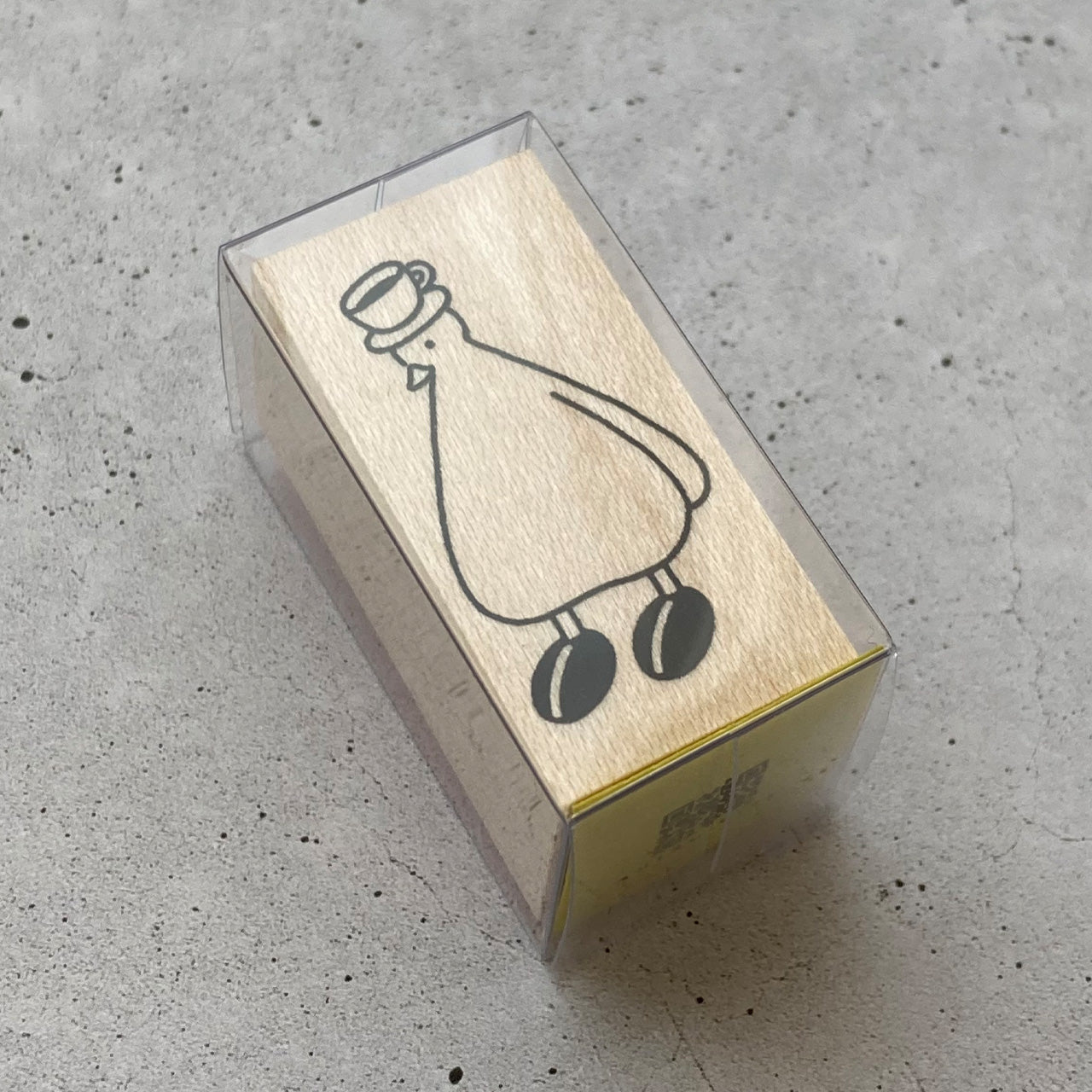 ラバースタンプ　コーヒー豆シューズ