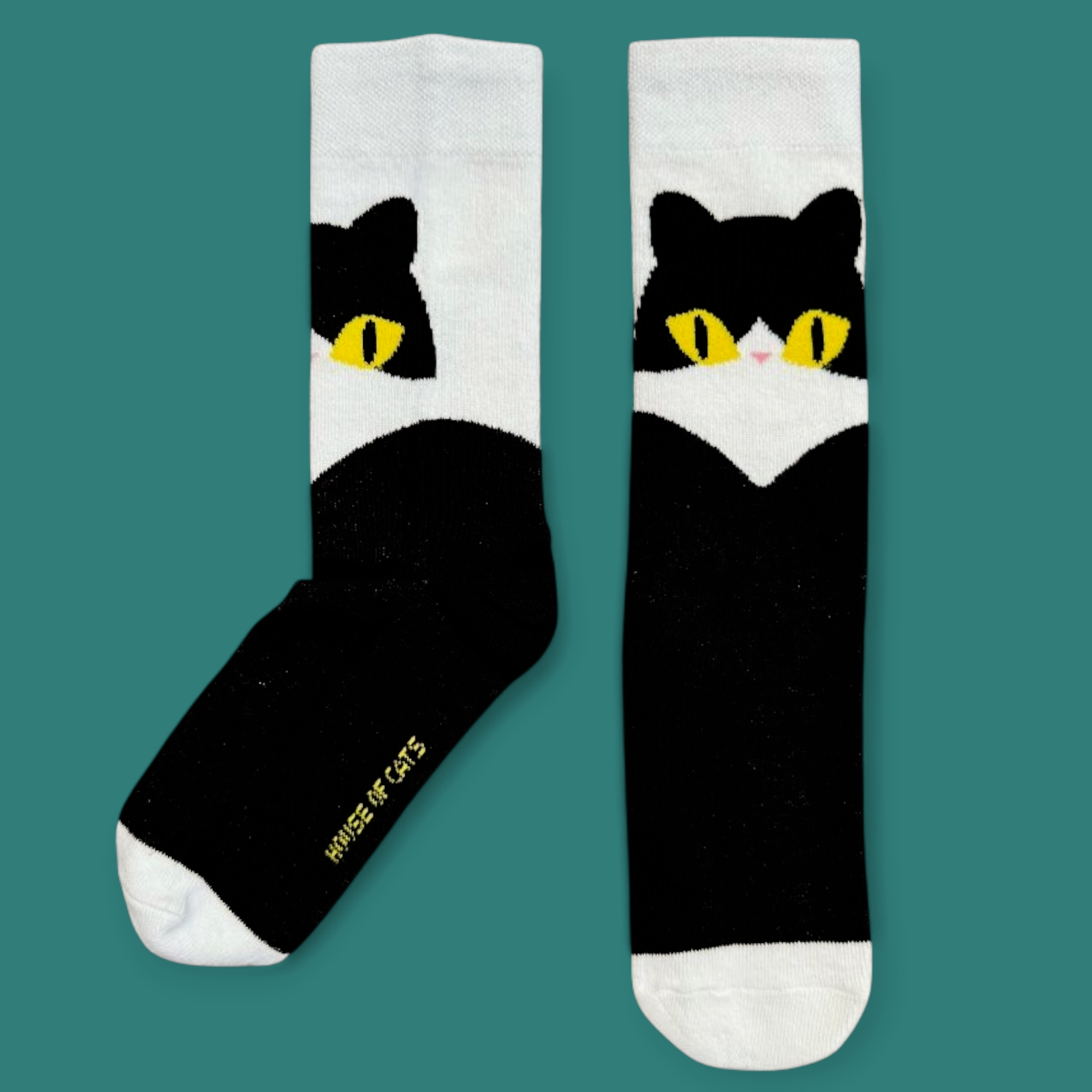 Crew Socks - Tuxedo Cat