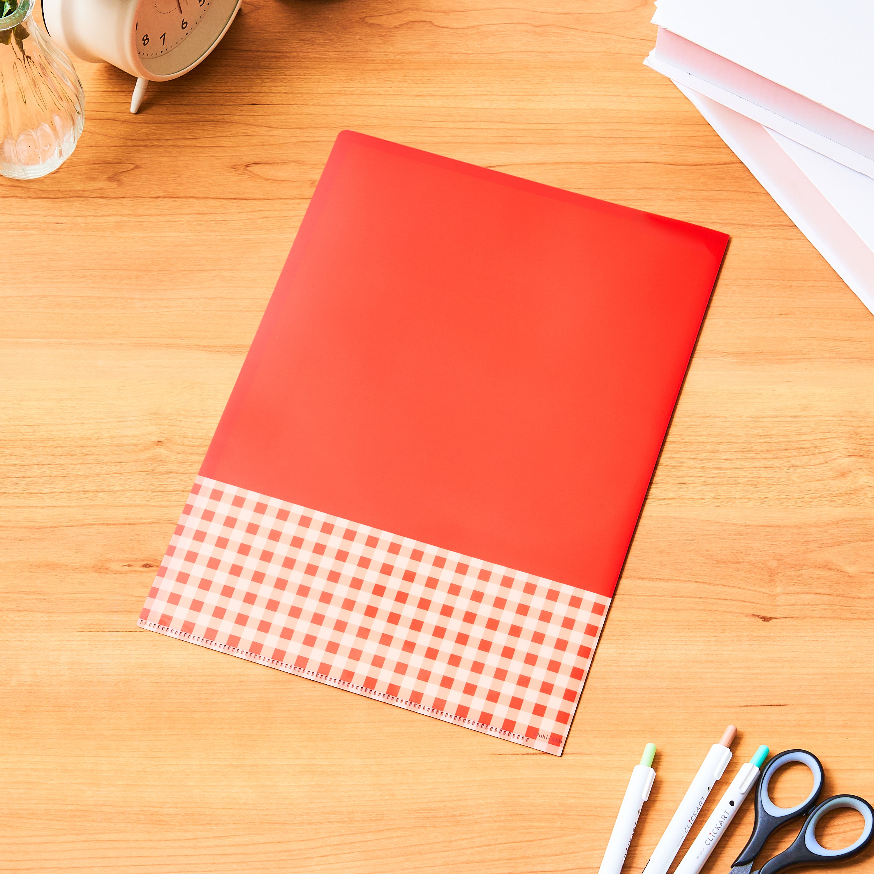 Potekko and Chocokko Retro cafe A4 Clear file