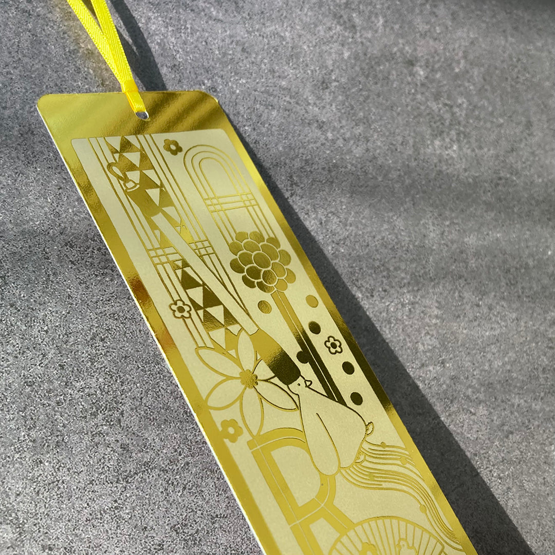 箔プリントしおりボールペンセット