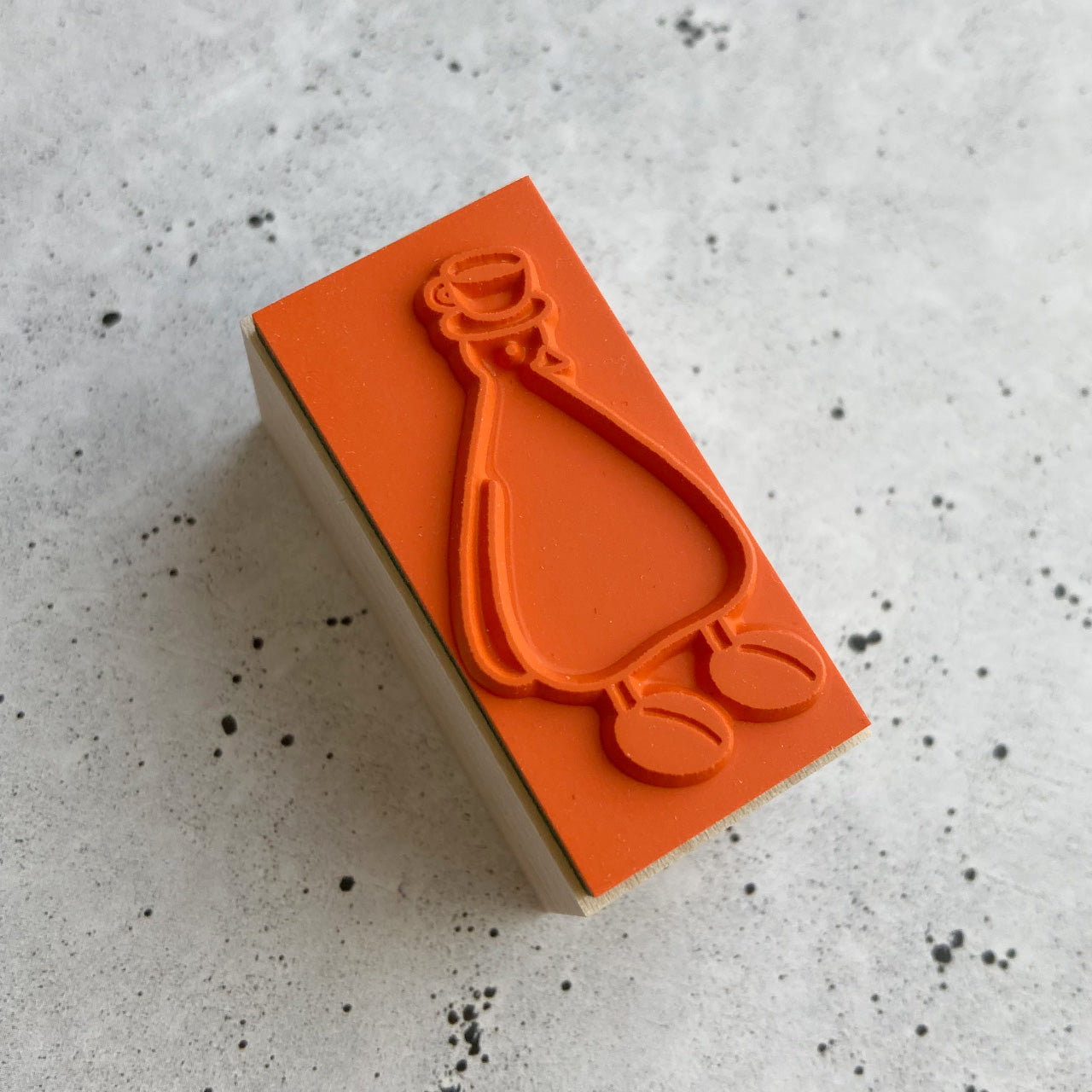 ラバースタンプ　コーヒー豆シューズ