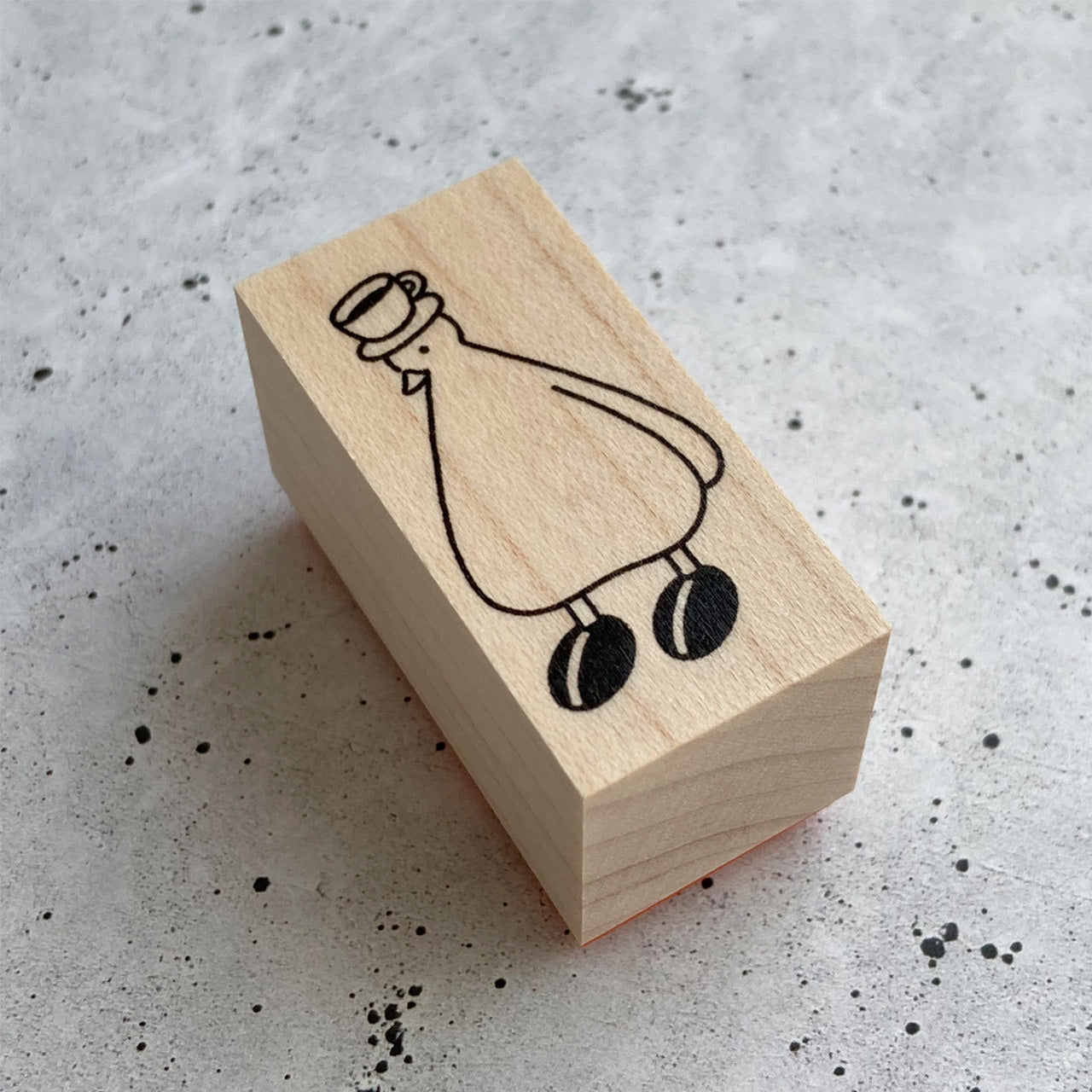 ラバースタンプ　コーヒー豆シューズ