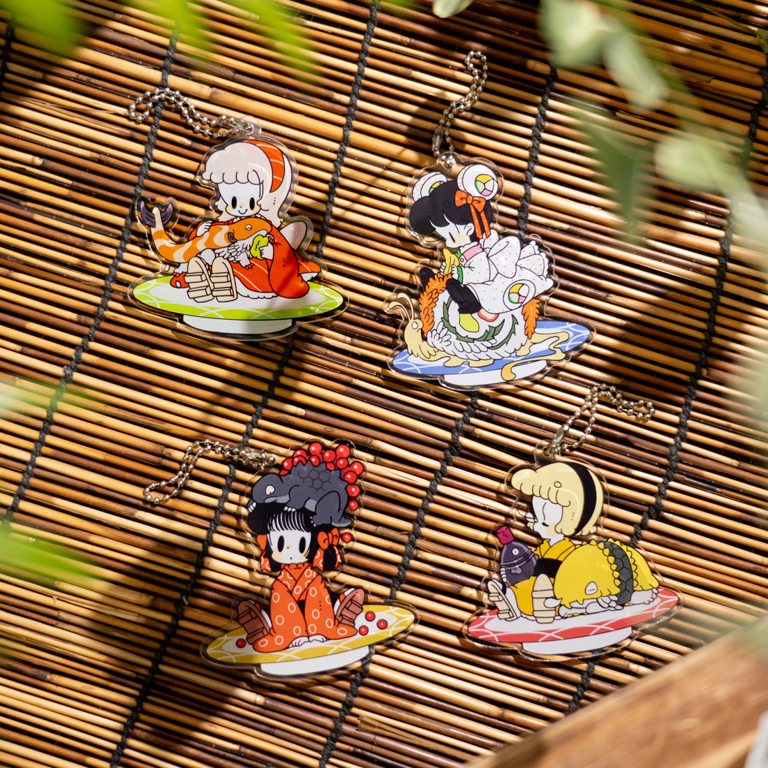 kumakoro x Hayashiuki Collaboration Acrylic Keychain