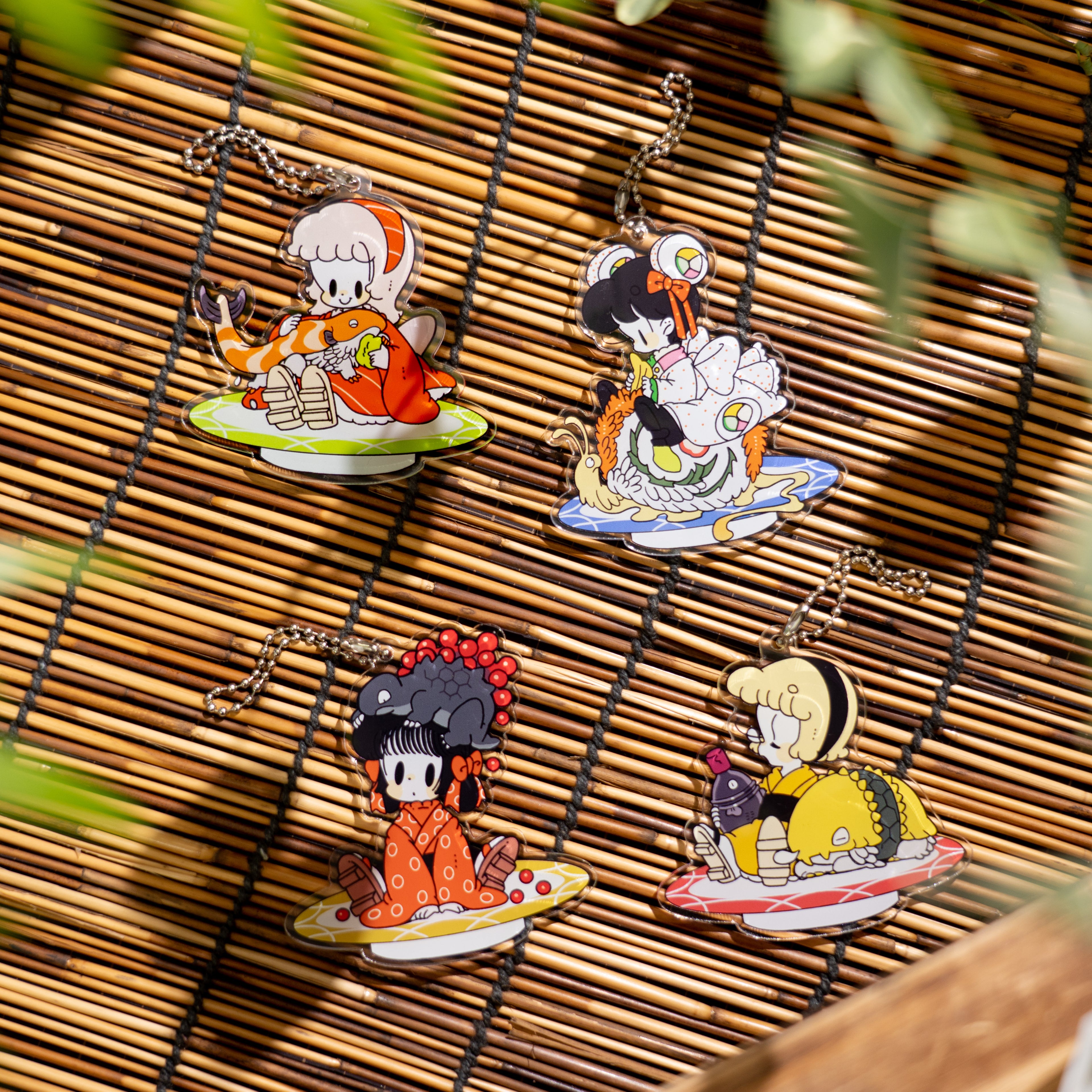 kumakoro x Hayashiuki Collaboration Acrylic Keychain